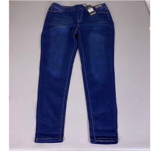 Jack David Jeans Women's Plus Size 2X Dark Wash‎ Skinny Jeggings Blue Denim NWT